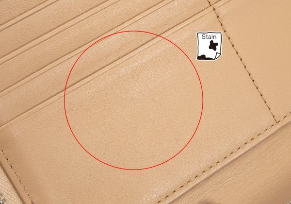 COACH Perforated Design Wallet Beige