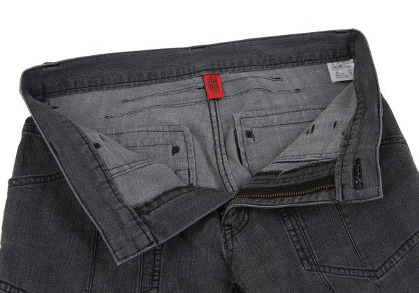 ISSEY MIYAKE HaaT Glitter Eyelet Flare Pants Gray Size 2