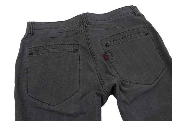 ISSEY MIYAKE HaaT Glitter Eyelet Flare Pants Gray Size 2