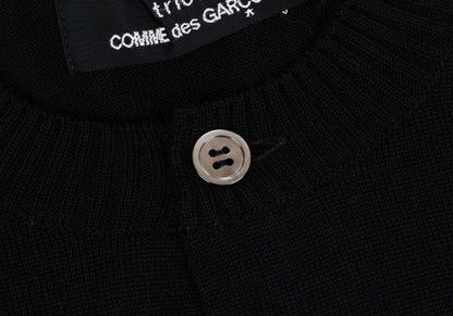 tricot COMME des GARCONS Back Tuck Wool Knit Cardigan Size M