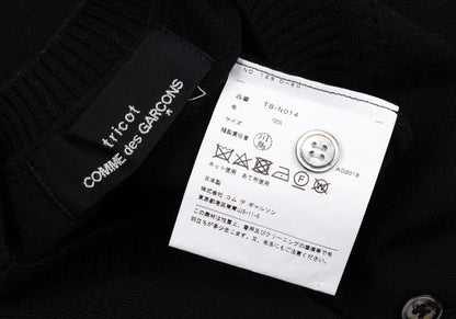 tricot COMME des GARCONS Back Tuck Wool Knit Cardigan Size M