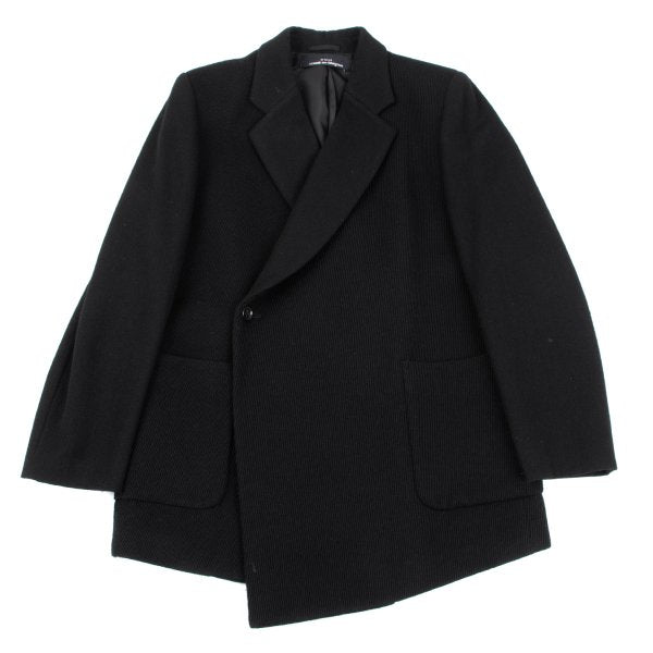 COMME des GARCONS Ribbed Wool Jacket Black Size M