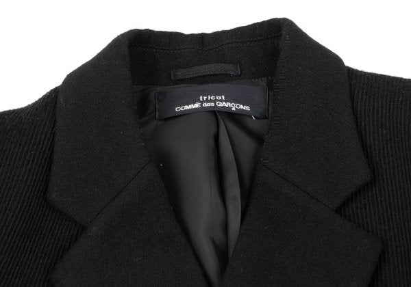 COMME des GARCONS Ribbed Wool Jacket Black Size M