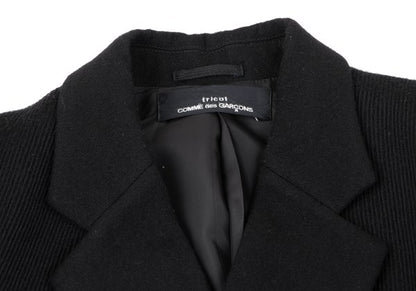 COMME des GARCONS Ribbed Wool Jacket Black Size M