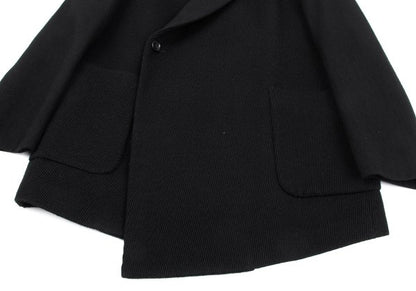 COMME des GARCONS Ribbed Wool Jacket Black Size M