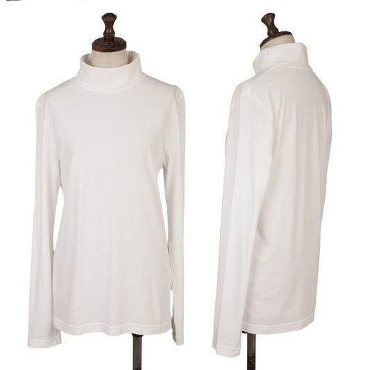 Y's Cotton Basic Turtleneck Long Sleeve Shirt White Size 2