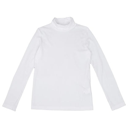 Y's Cotton Basic Turtleneck Long Sleeve Shirt White Size 2