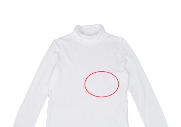 Y's Cotton Basic Turtleneck Long Sleeve Shirt White Size 2