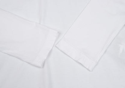 Y's Cotton Basic Turtleneck Long Sleeve Shirt White Size 2