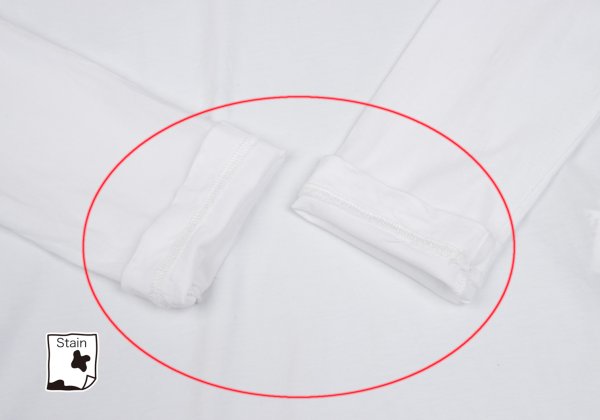 Y's Cotton Basic Turtleneck Long Sleeve Shirt White Size 2