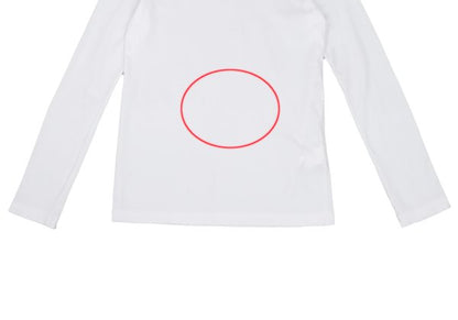 Y's Cotton Basic Turtleneck Long Sleeve Shirt White Size 2