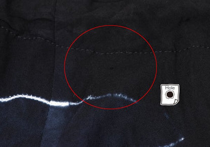 Y's Tie-Dye Graphic Print Rayon Sarouel Pants Black Size 1