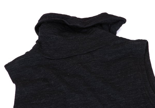 Y's 23AW Knit Crepe De Chine Sleeveless Dress Gray Size 1