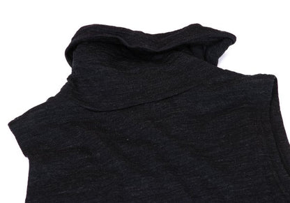 Y's 23AW Knit Crepe De Chine Sleeveless Dress Gray Size 1
