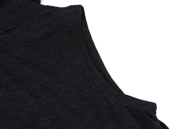 Y's 23AW Knit Crepe De Chine Sleeveless Dress Gray Size 1