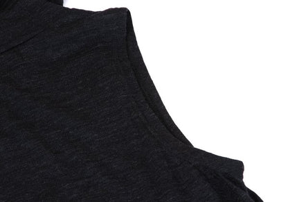 Y's 23AW Knit Crepe De Chine Sleeveless Dress Gray Size 1