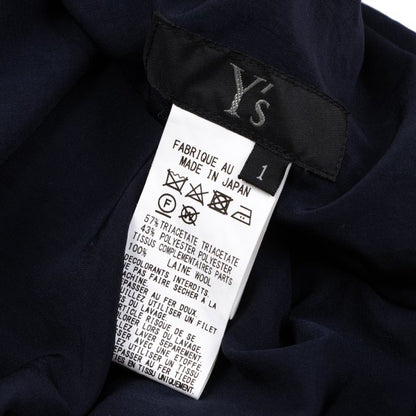 Y's 23AW Knit Crepe De Chine Sleeveless Dress Gray Size 1