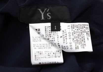 Y's 23AW Knit Crepe De Chine Sleeveless Dress Gray Size 1