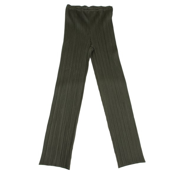 PLEATS PLEASE Pleated Straight Pants Khaki Size 2