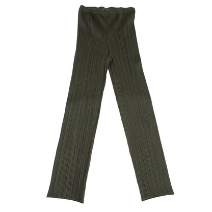 PLEATS PLEASE Pleated Straight Pants Khaki Size 2
