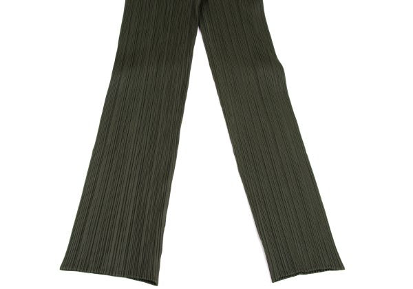 PLEATS PLEASE Pleated Straight Pants Khaki Size 2