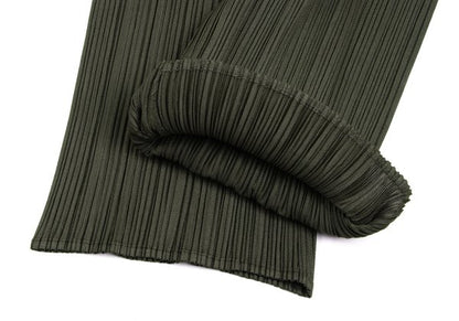 PLEATS PLEASE Pleated Straight Pants Khaki Size 2