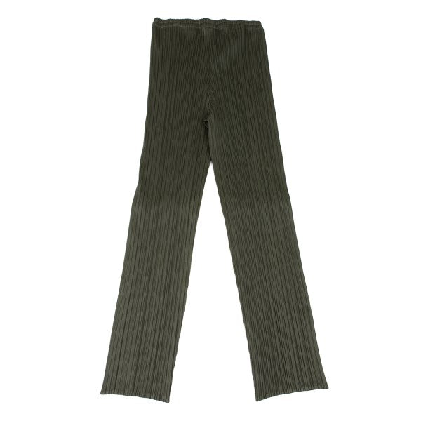 PLEATS PLEASE Pleated Straight Pants Khaki Size 2