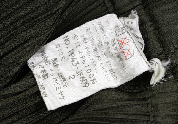 PLEATS PLEASE Pleated Straight Pants Khaki Size 2