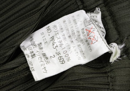 PLEATS PLEASE Pleated Straight Pants Khaki Size 2