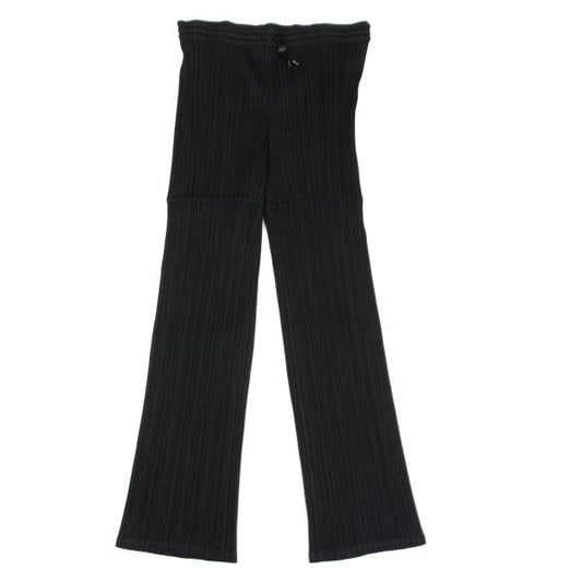 PLEATS PLEASE Mesh Pleat Drawstring Pants Black Size 1