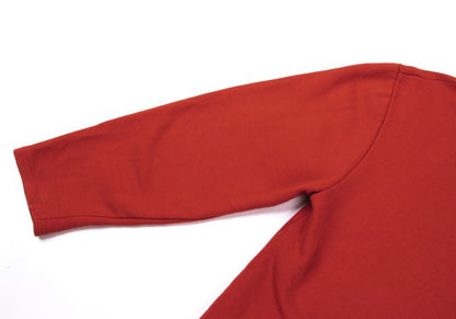 agnes b. Cotton Snap Button Sweat Cardigan Red Sweatshirt Size M