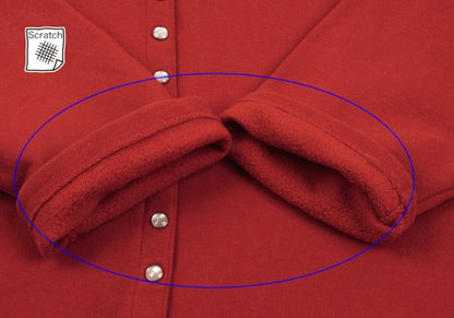 agnes b. Cotton Snap Button Sweat Cardigan Red Sweatshirt Size M