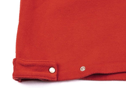 agnes b. Cotton Snap Button Sweat Cardigan Red Sweatshirt Size M