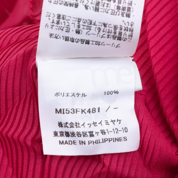ISSEY MIYAKE me 25AW Zigzag Pleated High Blouse Pink Size F