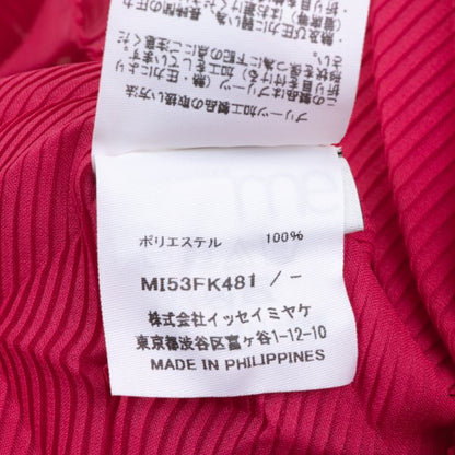 ISSEY MIYAKE me 25AW Zigzag Pleated High Blouse Pink Size F