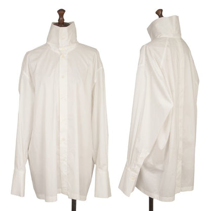 ISSEY MIYAKE 24AW Cotton Nylon Stretch Shirt White Size 2