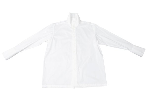 ISSEY MIYAKE 24AW Cotton Nylon Stretch Shirt White Size 2
