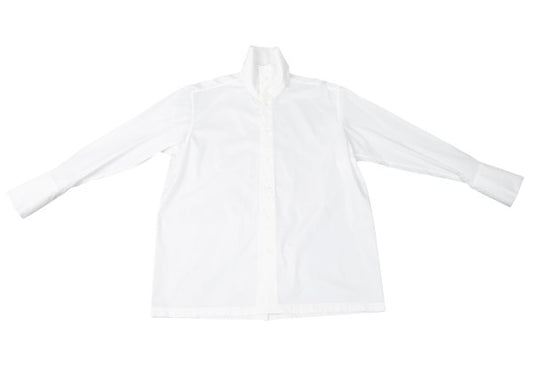 ISSEY MIYAKE 24AW Cotton Nylon Stretch Shirt White Size 2