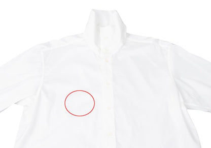 ISSEY MIYAKE 24AW Cotton Nylon Stretch Shirt White Size 2