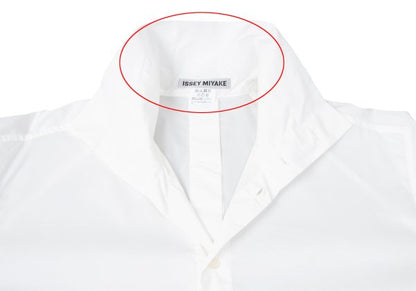 ISSEY MIYAKE 24AW Cotton Nylon Stretch Shirt White Size 2