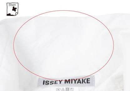 ISSEY MIYAKE 24AW Cotton Nylon Stretch Shirt White Size 2
