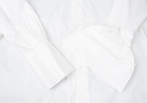 ISSEY MIYAKE 24AW Cotton Nylon Stretch Shirt White Size 2