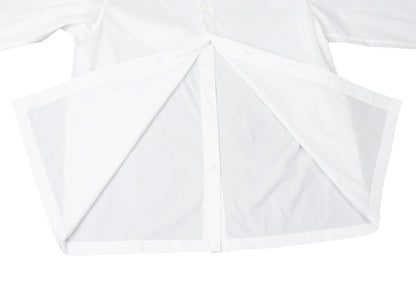 ISSEY MIYAKE 24AW Cotton Nylon Stretch Shirt White Size 2