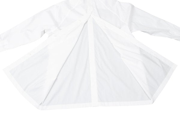 ISSEY MIYAKE 24AW Cotton Nylon Stretch Shirt White Size 2