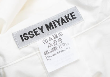 ISSEY MIYAKE 24AW Cotton Nylon Stretch Shirt White Size 2