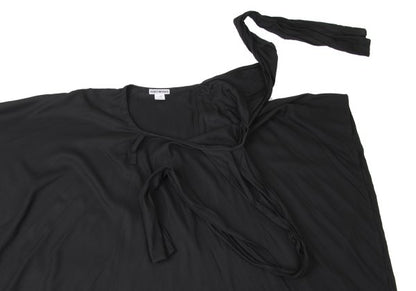 ISSEY MIYAKE 20SS Cotton Stole Neck Poncho Black Size 2