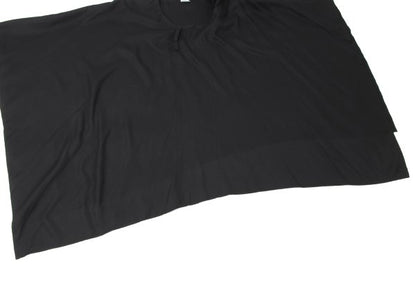 ISSEY MIYAKE 20SS Cotton Stole Neck Poncho Black Size 2