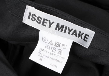 ISSEY MIYAKE 20SS Cotton Stole Neck Poncho Black Size 2