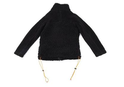 Y-3 Leopard Pocket Boa Fleece Jacket Black Size M