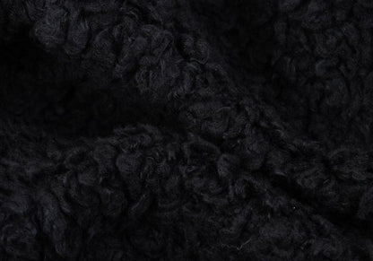 Y-3 Leopard Pocket Boa Fleece Jacket Black Size M